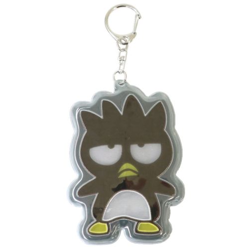 キーリング バッドばつ丸 ピカピカキーホルダー サンリオ ユニック ライト付き 光る 名札 マシュマロポ..