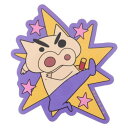 ダイカットシール クレヨンしんちゃん キャラクターステッカー ぶりぶりざえもんスター スモールプラネット ダイカットビニールステッカー デコシール 耐水性 アニ...