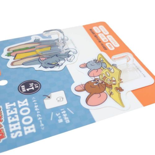 【ポイント10倍 & クーポン！】粘着式 シートフック トムとジェリー シートフックセット 2個セット チーズ ワーナーブラザース ティーズファクトリー 貼ってはがせる キッチン雑貨 マシュマロポップ