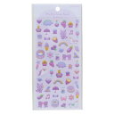 シールシート Puffy Icon Seal PURPLE カミオジャパン デコレーション デコシール メール便可 マシュマロポップ