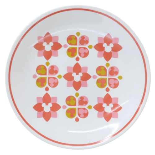 中皿 ミッキーマウス プレート ピンク ディズニー 三郷陶器 ギフト プレゼント マシュマロポップ