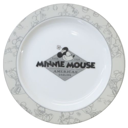 中皿 ミニーマウス プレート ボールト モーメンツ 100周年記念 ディズニー 三郷陶器 プレゼント レンジ対応 食器 かわいい マシュマロポップ