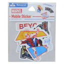 ダイカットシール スパイダーマン モバイルステッカー MARVEL グルマンディーズ デコシール メール便可