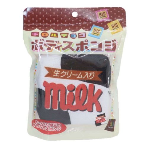 バス用品 チロルチョコ ボディスポンジ ミルク お菓子パッケージ サンタン お風呂雑貨 マシュマロポップ