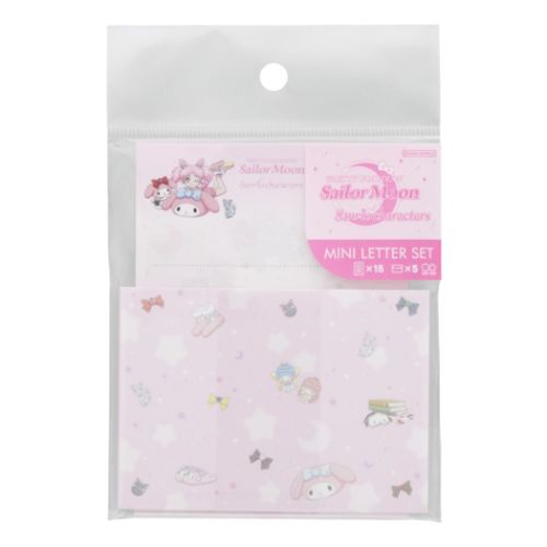 レターセット 美少女戦士セーラームーンxサンリオキャラクターズ ミニレターセット B サンリオ サンスター文具 手渡し手紙セット ミニ便箋&ミニ封筒 メール便可...