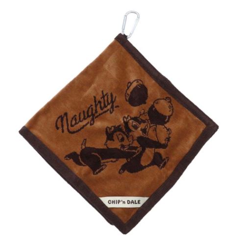タオル チップ＆デール クリーナータオルL やんちゃペア ディズニー 丸眞 ゴルフ雑貨 マシュマロポップ