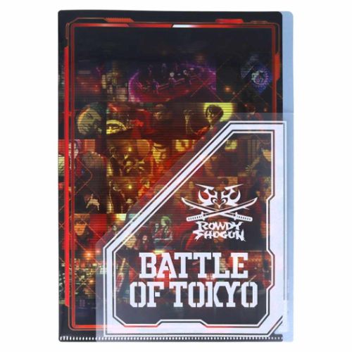 クリアフォルダー BATTLE OF TOKYO ダイカットフラップ付クリアファイル A4 シングル R サンスター文具 新学期準備文具 メール便可 マシュマロポップ