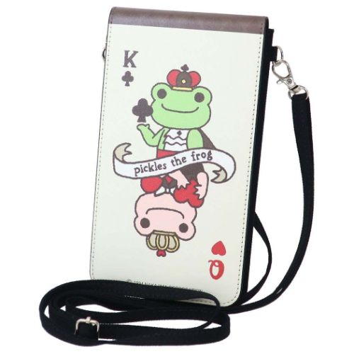 スマホポーチ かえるのピクルス ICカード対応 スマートフォンポーチ キング&クイーン グルマンディーズ スマホケース メール便可 マシュマロポップ スマホポーチ かえるのピクルス ICカード対応 スマートフォンポーチ キング&クイーン グルマンディーズ スマホケース メール便可 マシュマロポップ
