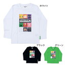 キッズ ファッション マインクラフト 天竺プリント長袖Tシャツ Minecraft カイタックファミリー キッズ 子ども ゲームメール便可 マシュマロポップ