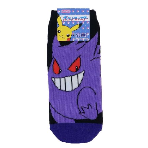 女性用靴下 ポケットモンスター レディースソックス ゲンガー バトル ポケモン スモールプラネット キャラックス 大人向け メール便可 マシュマロポップのサムネイル