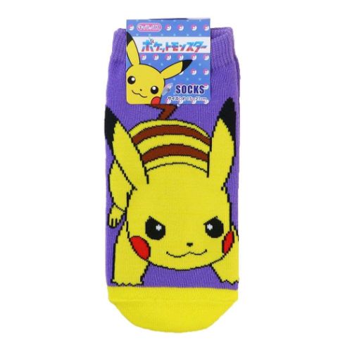 子ども用靴下 ポケットモンスター ジュニアソックス ピカチュウ バトル ポケモン スモールプラネット キャラックス 子供靴下 メール便可 マシュマロポップのサムネイル