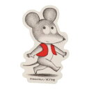 ステッカー ねずみくんのチョッキ ミニデコステッカー ねずみくん カミオジャパン 耐水耐光 絵本メール便可 マシュマロポップ