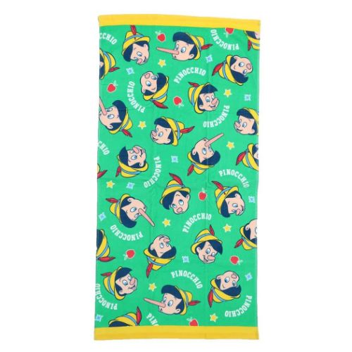 バスタオル ピノキオ プリントビッグタオル ディズニー 林タオル お風呂タオル メール便可 マシュマロポップ