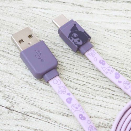 充電ケーブル クロミ USB Type-C 対応 同期＆充電ケーブル 1.2m サンリオ グルマンディーズ 同期＆充電対応 メール便可 マシュマロポップ