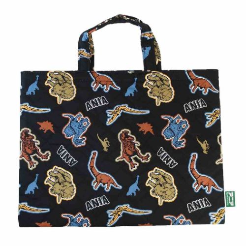 レッスンバッグ アニア アニマルアドベンチャー キルトレッスンバッグ クロ 恐竜 マルヨシ 新入園 新入..