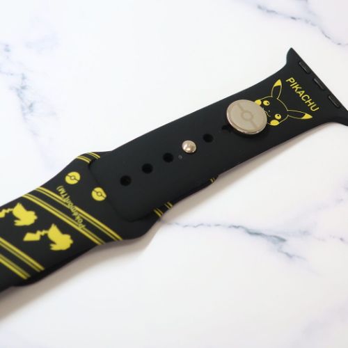 アップルウォッチ替えバンド ポケットモンスター Apple Watch 41/40/38 mm 対応チャーム付きシリコンバンド ピカチュウ ポケモン グルマンディーズ ファッション メール便可 マシュマロポップ
