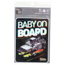 ビッグシール バックトゥザフューチャー 車用ステッカー BABY on BOARD ゼネラルステッカー カー用品 耐光 耐水 映画メール便可 マシュマロポップ