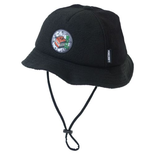 楽天ガールズ雑貨通販マシュマロポップ帽子 マインクラフト KIDSフリースハット ブラック Minecraft カイタックファミリー 子ども キッズ ゲーム マシュマロポップ