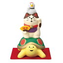 マスコット FUKUMONO concombre 鶴亀まねき猫 デコレ インテリア かわいい プレゼント マシュマロポップ
