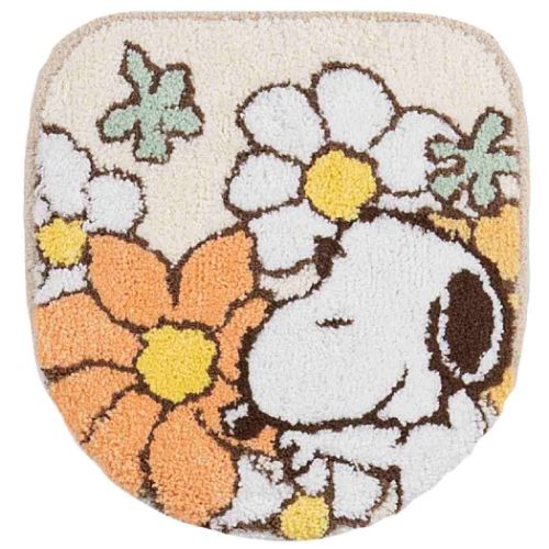 トイレ用品 スヌーピー 兼用フタカバー 花いっぱい オレンジ ピーナッツ センコー 大人 かわいい マシュマロポップ トイレ用品 スヌーピー 兼用フタカバー 花いっぱい オレンジ ピーナッツ センコー 大人 かわいい マシュマロポップ