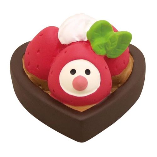 マスコット チョコレート工房 文鳥スイーツ ハートタルト concombre デコレ インテリア かわいい プレゼント メール便可 マシュマロポップのサムネイル