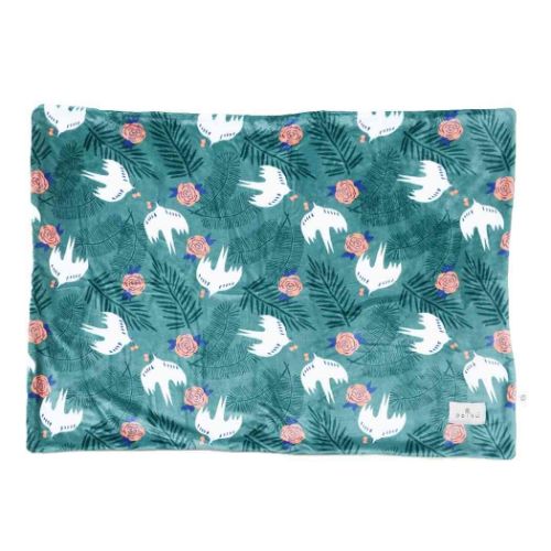 ひざ掛け毛布 polku ポルク フランネル シープボア ブランケット タートルドーブス イェンナ クンナス 丸眞 ウォーマー雑貨 防寒用品 おしゃれ マシュマロポップ