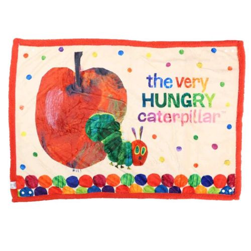 ひざ掛け はらぺこあおむし ブランケット アップル エリックカール サンタン プレゼント 絵本 マシュマロポップ