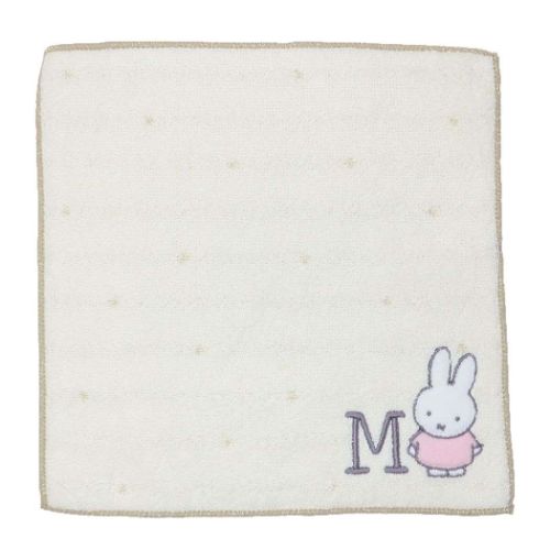 ハンドタオル ミッフィー キラキライニシャルミニタオル M ディックブルーナ ツジセル プレゼント 絵本..