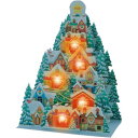グリーティングカード CHRISTMAS メロディ JXPM25-3 クリスマスカード 立体 家並みツリー サンリオ プレゼント ポップアップ メール便可 マシ...