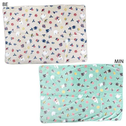 ひざ掛け毛布 ムーミン ケープM フラワーブロック 北欧 フレンズヒル ブランケット ウォーマー雑貨 防..