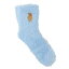 女性用靴下 モコベア シェニールルームソックス ブルー フレンズヒル FRIENDSHILL ウォーマー雑貨 マシ..