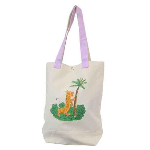 トートバッグ おさるのジョージ 手提げかばん ラーンズJ ユニバーサル 丸眞 プレゼント 絵本メール便可 マシュマロポップ