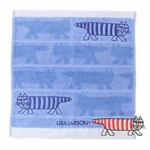 ハンドタオル リサ ラーソン ジャガードタオル あちこちシルエット 丸眞 プレゼント メール便可 マシュマロポップ