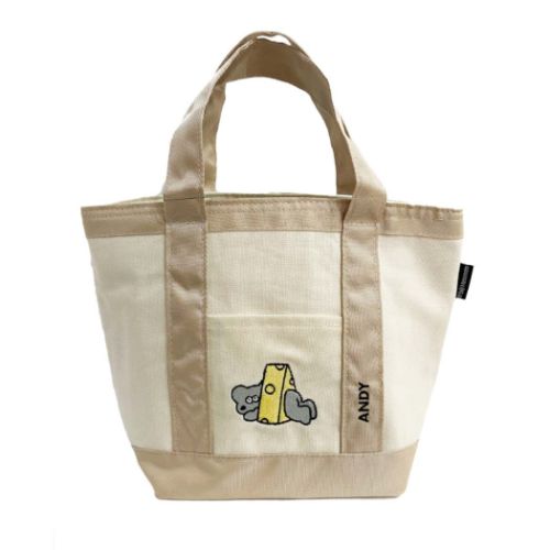 保冷バッグ ねずみのANDY 保冷ランチバッグ BEIGE アンディ ロータスウイング お弁当かばん メール便可 マシュマロポップのサムネイル