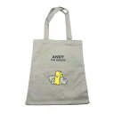 トートバッグ ねずみのANDY A4サイズトート GRAY アンディ ロータスウイング プレゼント メール便可 マシュマロポップ