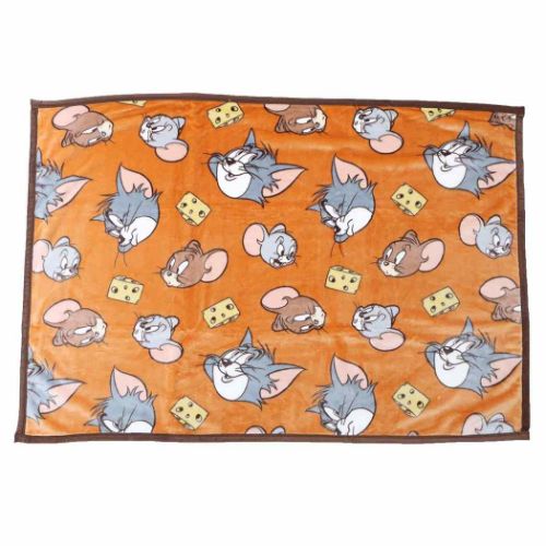 ひざ掛け毛布 トムとジェリー ハーフ毛布 ウォームチーズ ワーナーブラザース 丸眞 ウォーマー雑貨 マ..