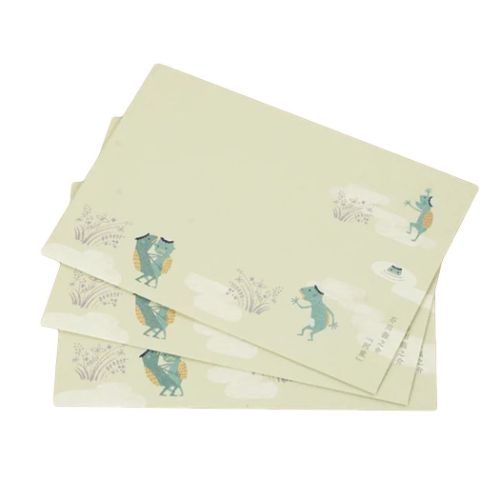 封筒 レター封筒 文学を歩く 河童 芥川龍之介 木野瀬印刷 文具 かわいい メール便可 マシュマロポップ