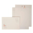 手紙セット レターセット プリエ バレエ 木野瀬印刷 便箋&封筒 かわいい メール便可 マシュマロポップ