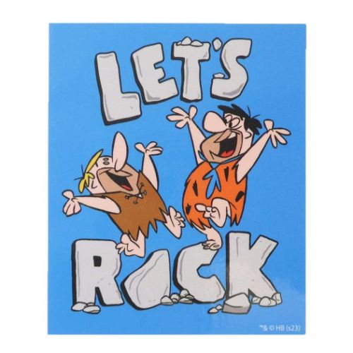 キャラクターステッカー 原始家族フリントストーン ダイカットシール レッツロック スモールプラネット デコシール メール便可 マシュマロポップ