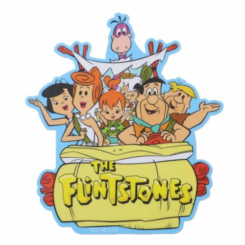 キャラクターステッカー 原始家族フリントストーン ダイカットシール みんなといっしょに スモールプラネット デコシール メール便可 マシュマロポップ