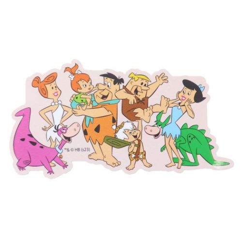 キャラクターステッカー 原始家族フリントストーン ダイカットシール なかまたち スモールプラネット デコシール メール便可 マシュマロポップ