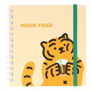 方眼ノート MUZIK TIGER ムジークタイガー スクエアリングノート A 韓国 SNS サンスター文具 新学期準備文具 かわいい メール便可 マシュマロポップ