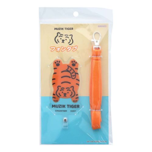 スマホアクセ MUZIK TIGER ムジークタイガー フォンタブ A 韓国 SNS サンスター文具 プレゼント かわいい メール便可 マシュマロポップ