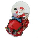 オブジェ スノーグローブ サンタカー クリスマス APJ プレゼント スノードーム Xmas マシュマロポップ