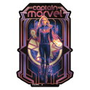 ステッカーマーベルズ メタリックステッカー CAPTAIN MARVEL MARVEL インロック コレクション雑貨 メール便可