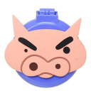 手鏡 クレヨンしんちゃん ミラー付きブラシ ぶりぶりざえもん ユニック プレゼント アニメ マシュマロポップ