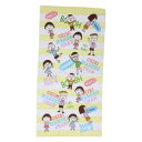 バスタオル ちびまる子ちゃん プリントビッグタオル ワイワイまる子 林タオル お風呂タオル アニメメール便可 マシュマロポップ