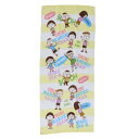 フェイスタオル ちびまる子ちゃん プリントロングタオル ワイワイまる子 林タオル 新生活雑貨 アニメメール便可 マシュマロポップ