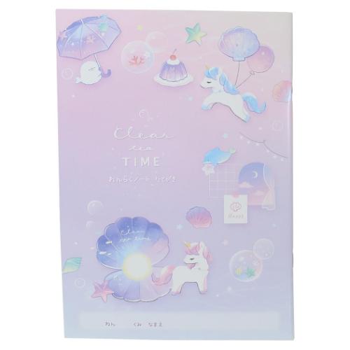 連絡帳 B5れんらくノート たてがき 縦 CLEAR TEA TIME 新入学 カミオジャパン 新学期準備文具 女の子 かわいい メール便可 マシュマロポップ