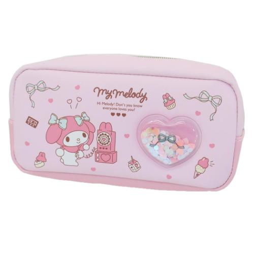 ペンケース マイメロディ シャカシャカスクエアポーチ 新入学 サンリオ ケイカンパニー 筆箱 新学期準備文具 コスメポーチ 小物入れ マシュマロポップのサムネイル
